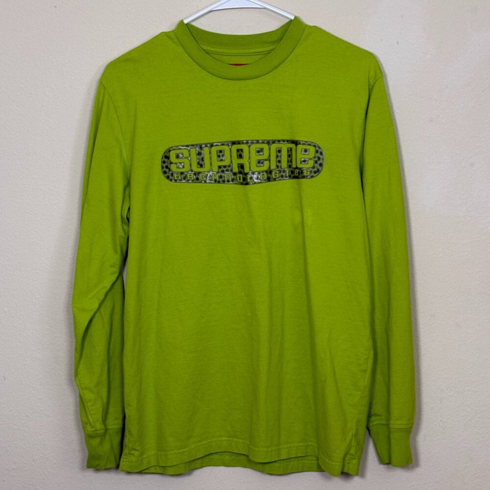 Supreme long sleeve t-shirt Tech LS Technologies Reflective Men’s Shirt MD green